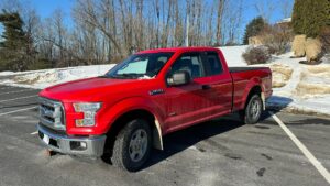 Front drivers side of Ford F150 for sale, bid